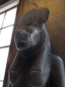 Detail of the Second Chatsworth Sekhmet with Sun Disc. Own photo.